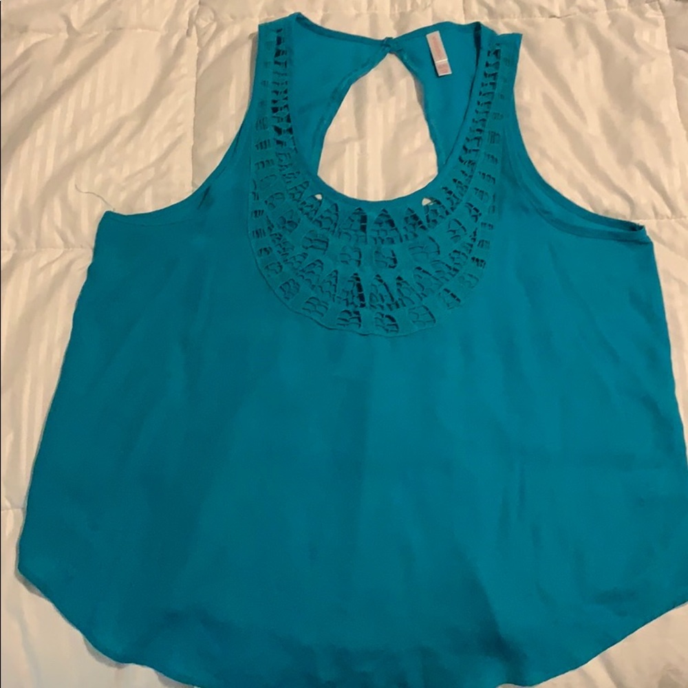 Xhilaration teal tank top